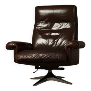 Fauteuil lounge en cuir - inclinable