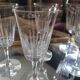 Cut glass wine glasses – Set of 6 – 1960s