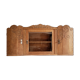 Art-deco wall showcase in raw oak