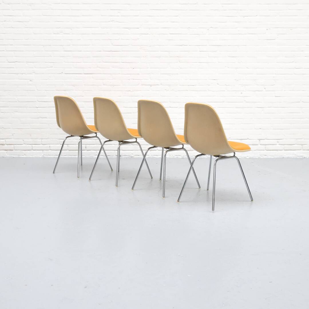 Chaises de salle à manger Eames DSX Herman Miller années 1970
