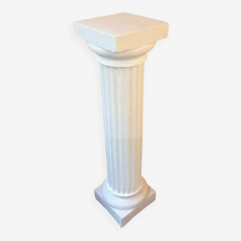 Colonne dorique pilier stèle deco plâtre de moulage renforcé de filasse