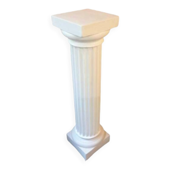 Colonne dorique pilier stèle deco plâtre de moulage renforcé de filasse