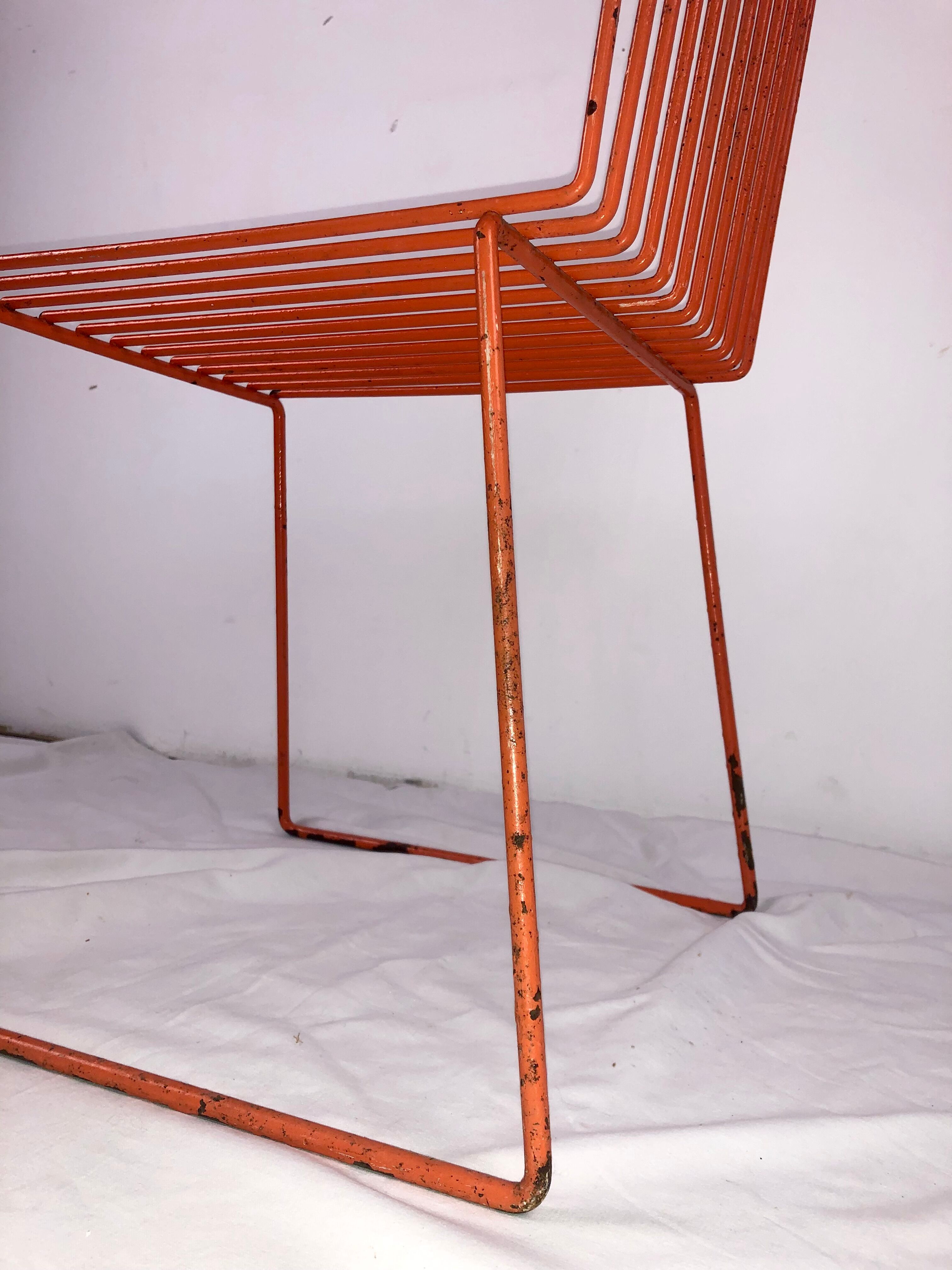 “Wire” chair for children by François ARNAL for Atelier A - 1971