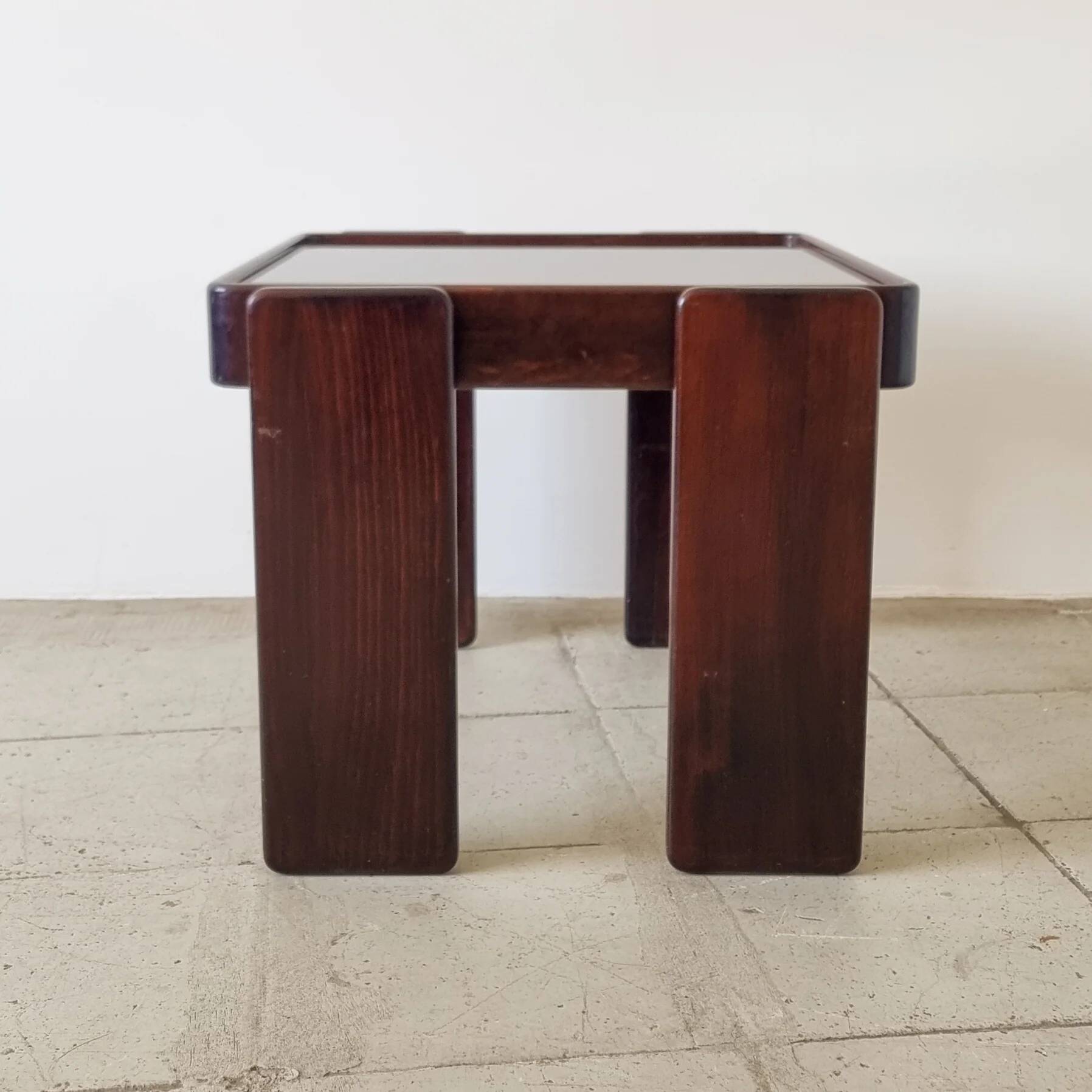 Stackable nesting tables by Gianfranco Frattini for Cassina (set of 3)