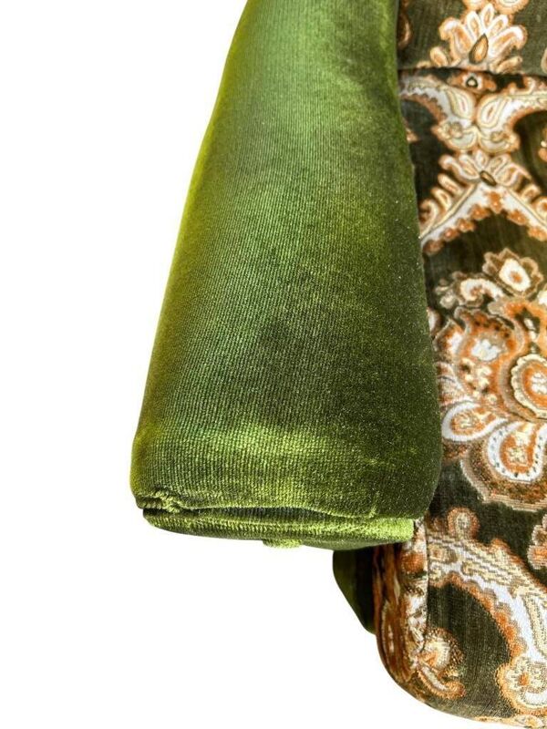Fauteuil vintage vert mousse / une place