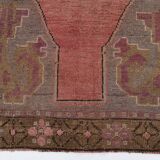 5x11 Rug For Living Room Red Brown Turkish Vintage Rug 150x338Cm