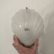 Frosted glass wall sconce Murano Art Deco vintage shell