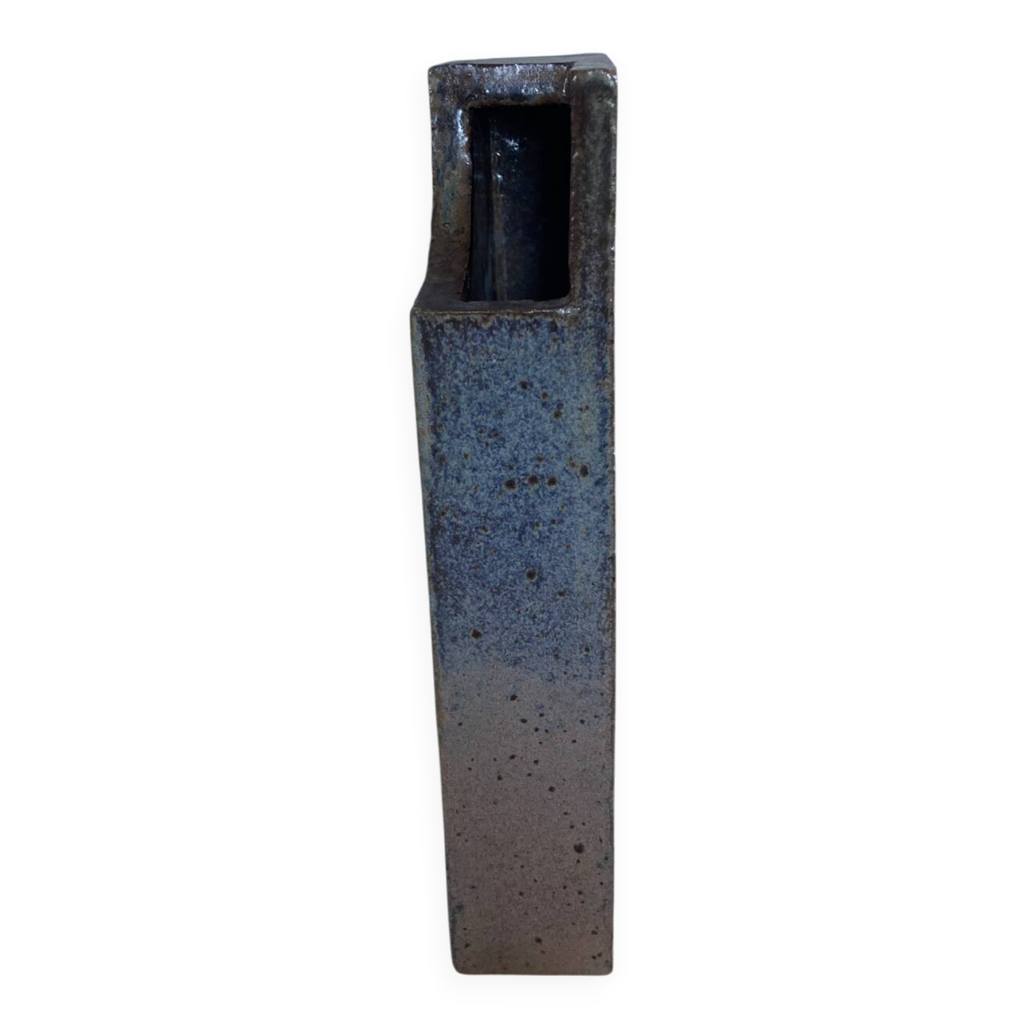 Modernist soliflore vase in stoneware from La Borne - Pierre Devie, 1977