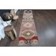 Vintage Turkish Oushak Wool Handmade Runner 74x352