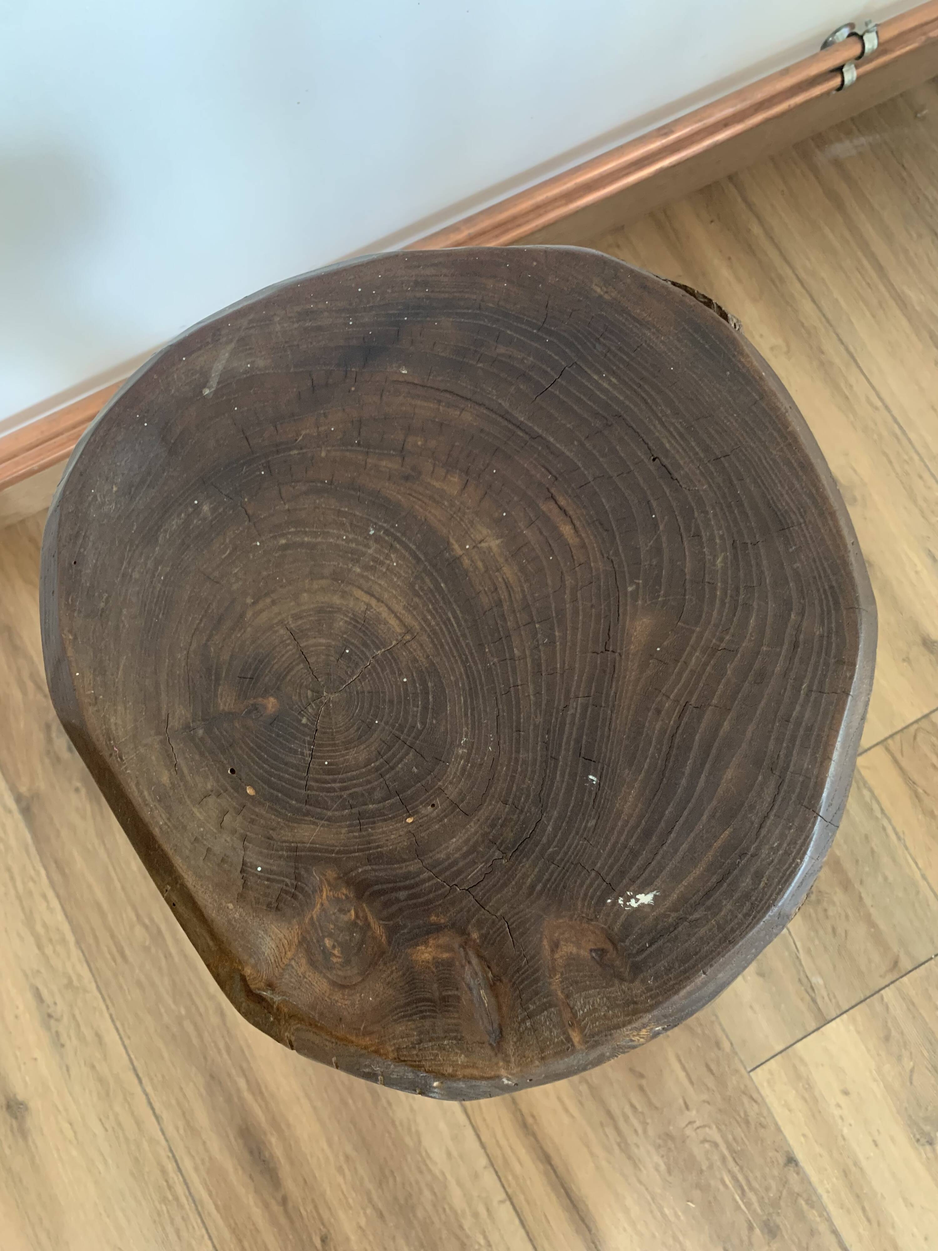 Pair of brutalist stools