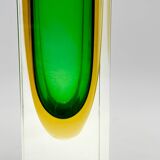 Murano Sommerso Glass Vase, Vintage 1970s