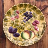 Set of 2 round dishes in Sarreguemines slurry
