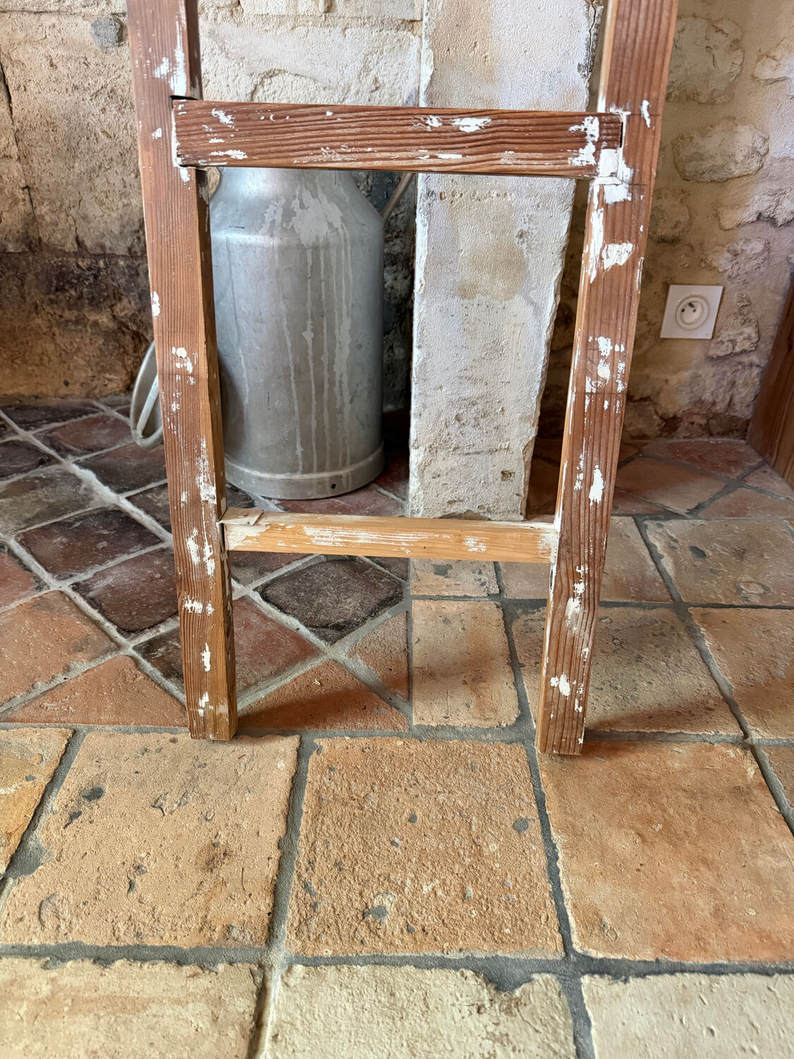 Decorative wooden ladder