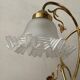 Vintage brass lamp and handkerchief globes