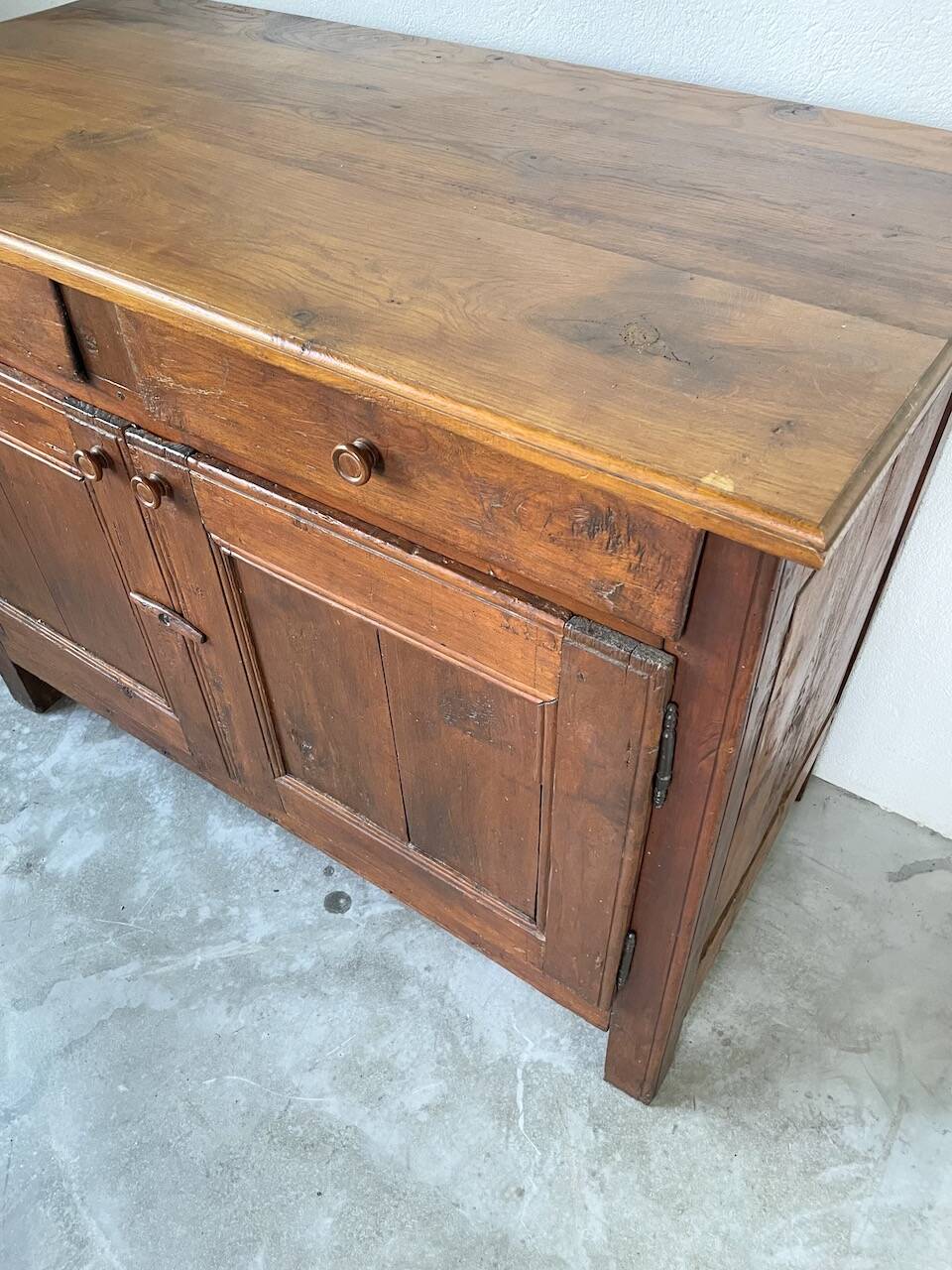 Jam cabinet, folk art furniture, oak, 19th century