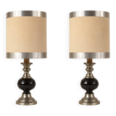 Paire de lampes de table vintage, France, années 1970-80
