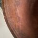 Raw wooden salad bowl