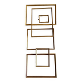 Lot de cadres dorés en bois