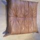Togo pouffe by Michel Ducaroy for Ligne Roset natural leather