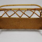 Rattan magazine holder