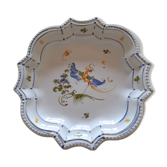 Assiette décorative en faïence de Moustiers
