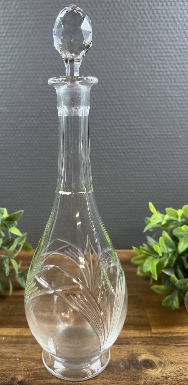 Crystal wine carafe from Nancy – cut crystal