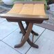 Tabouret  en bois paillé / vintage années 50-60
