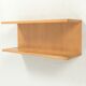 Blonde Wood Veneer Wall Shelf