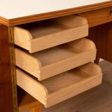 Freestanding Wooden Desk, 1950s