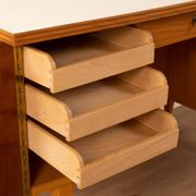 Bureau en bois autoportant, années 1950