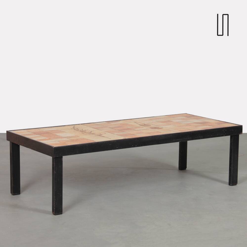 Table basse par Roger Capron pour Vallauris, 1960