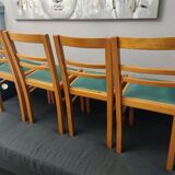 4 vintage bistro chairs 1950