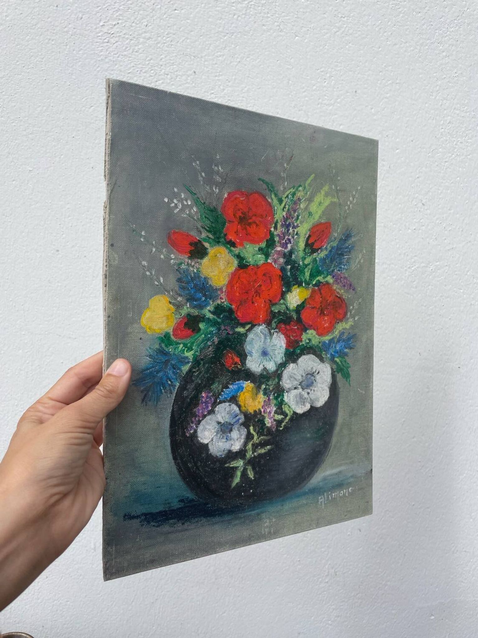 Flower bouquet painting