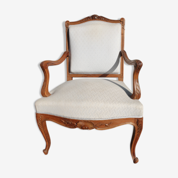 Fauteuil style Louis XV bois et dorure