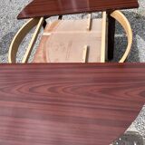 Round table with extensions, Scandinavian design.