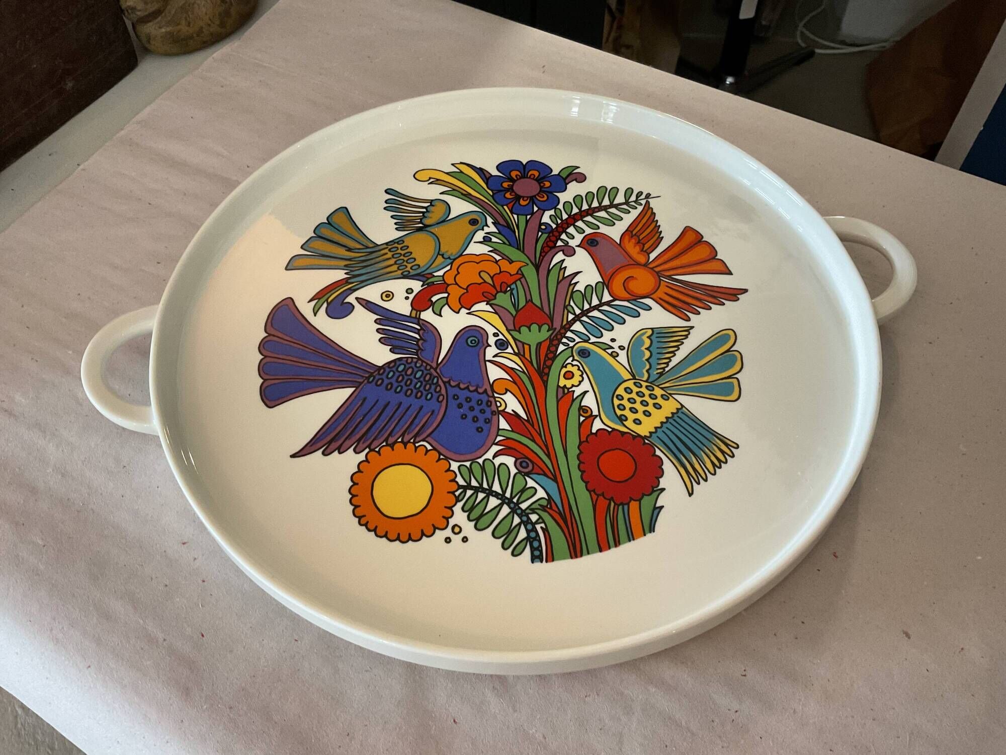 Plat à tarte model Acapulco Villeroy et boch.circa 60