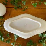 Saucière ancienne en faïence de Grigny (Rhône)