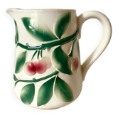 Antique pitcher in Digoin Cherry slip