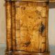 Antique Italian writing desk in olive wood circa 1860