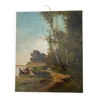 Oil painting painting