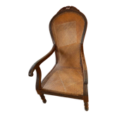 Mahogany colonial armchair