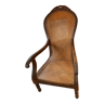 Mahogany colonial armchair