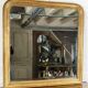 Antique fireplace mirror Louis Philippe 104x108cm