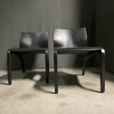 A pair Minimalist bent plywood lounge chairs