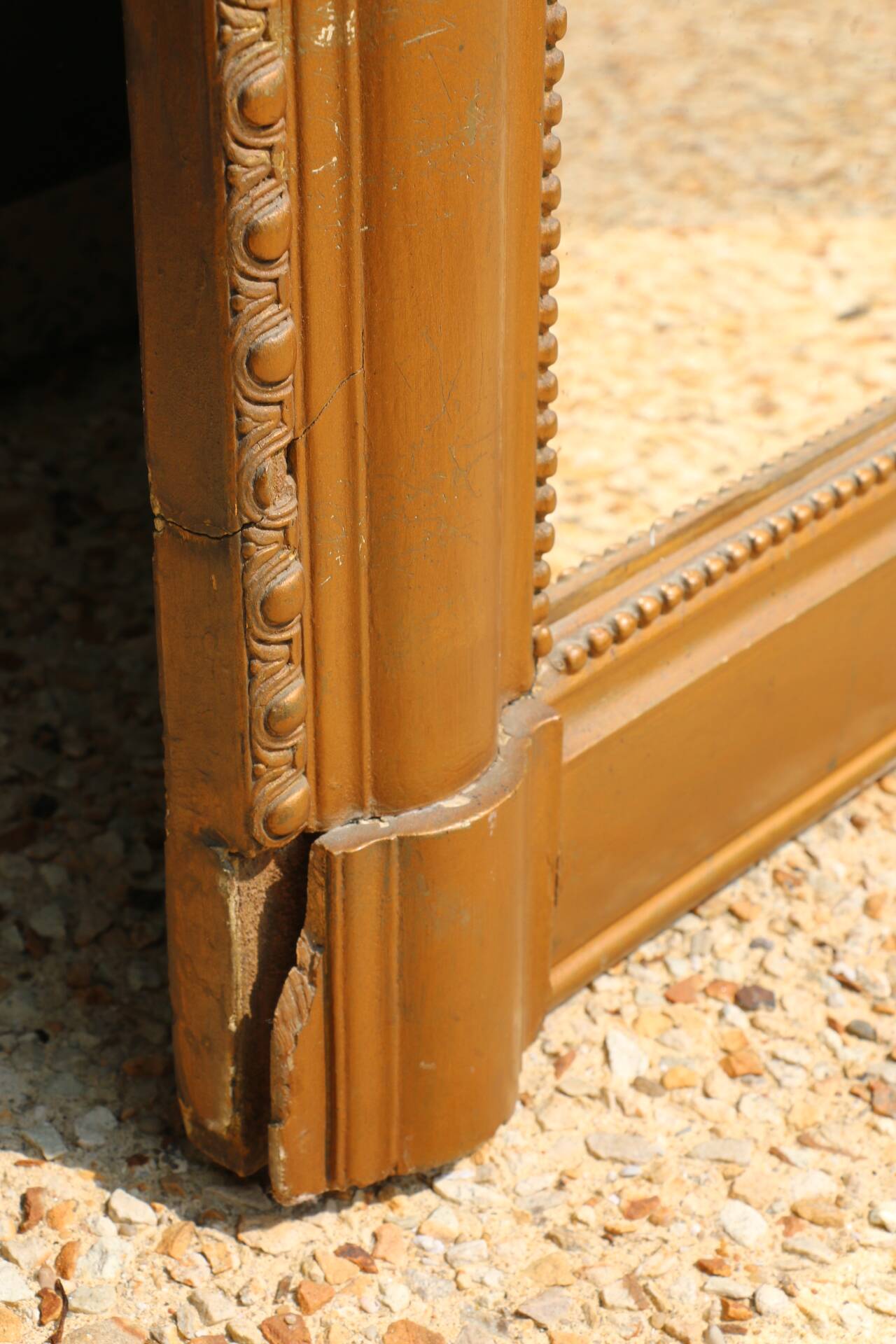 XXL antique gold mirror 1430mm
