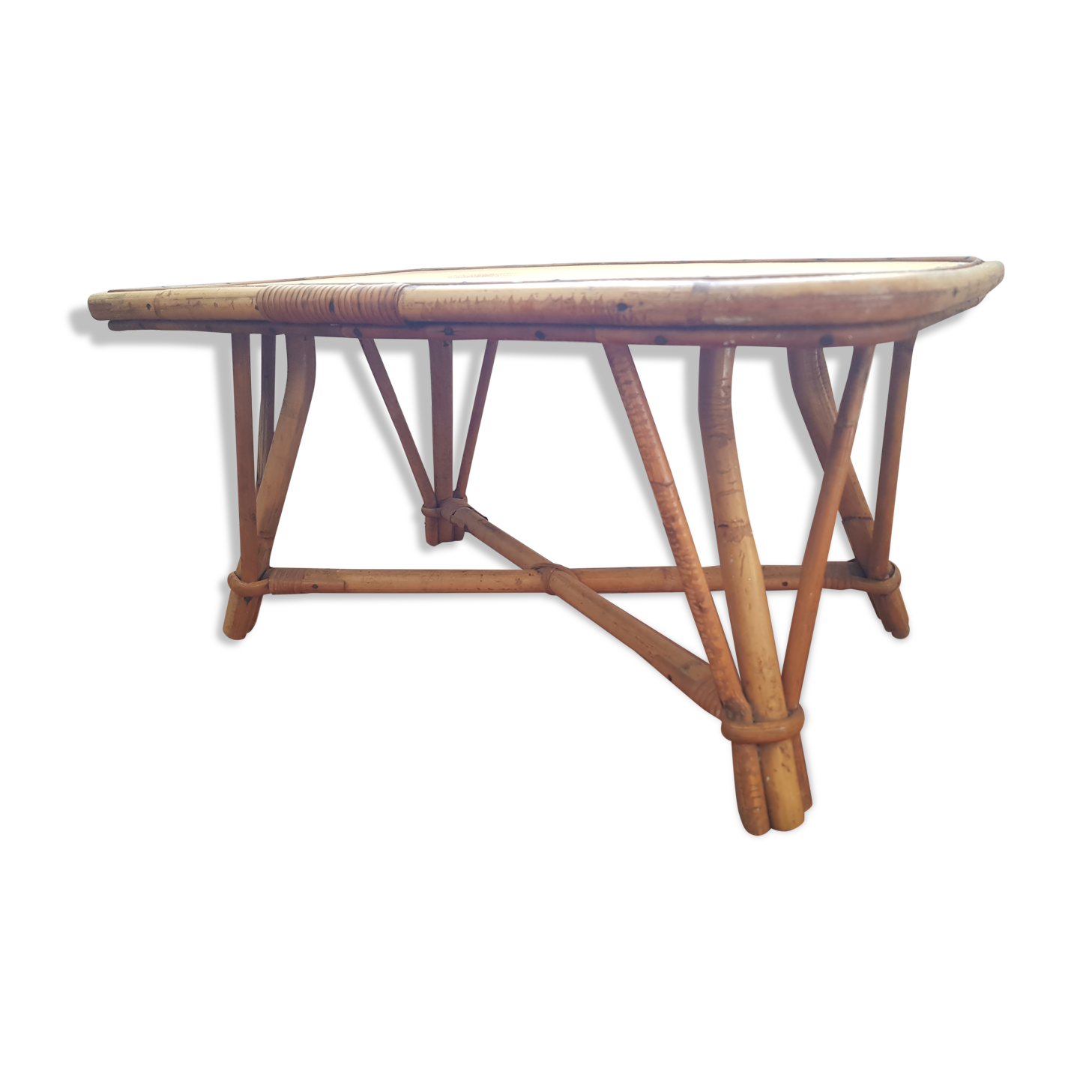Rattan coffee table