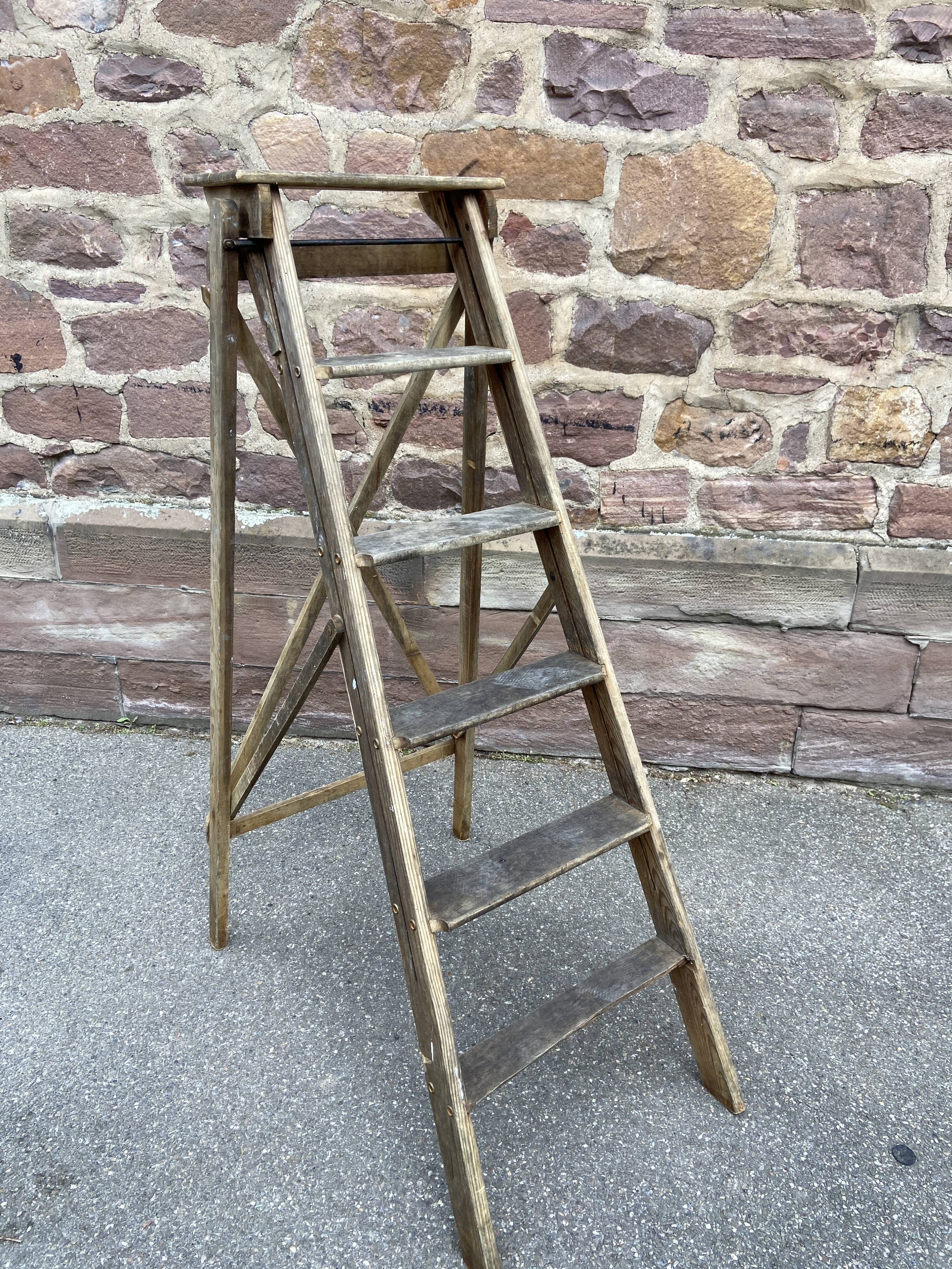 vintage painter's stepladder