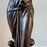 Art Nouveau bronze female sculpture