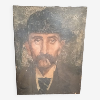 Portrait a huile homme 1903