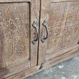 Old low sideboard in Burmese teak